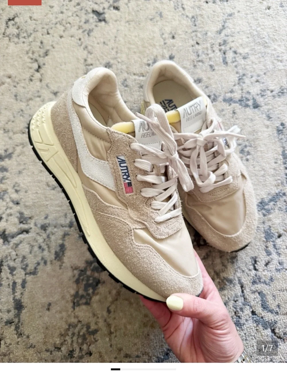 Autry Reelwind Sneaker in Beige Sz EU 40